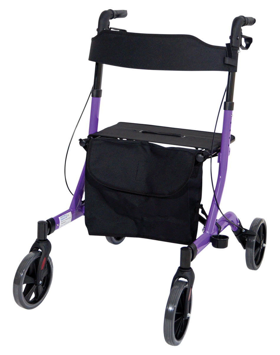 Deluxe Ultra Lightweight Rollator - Purple
